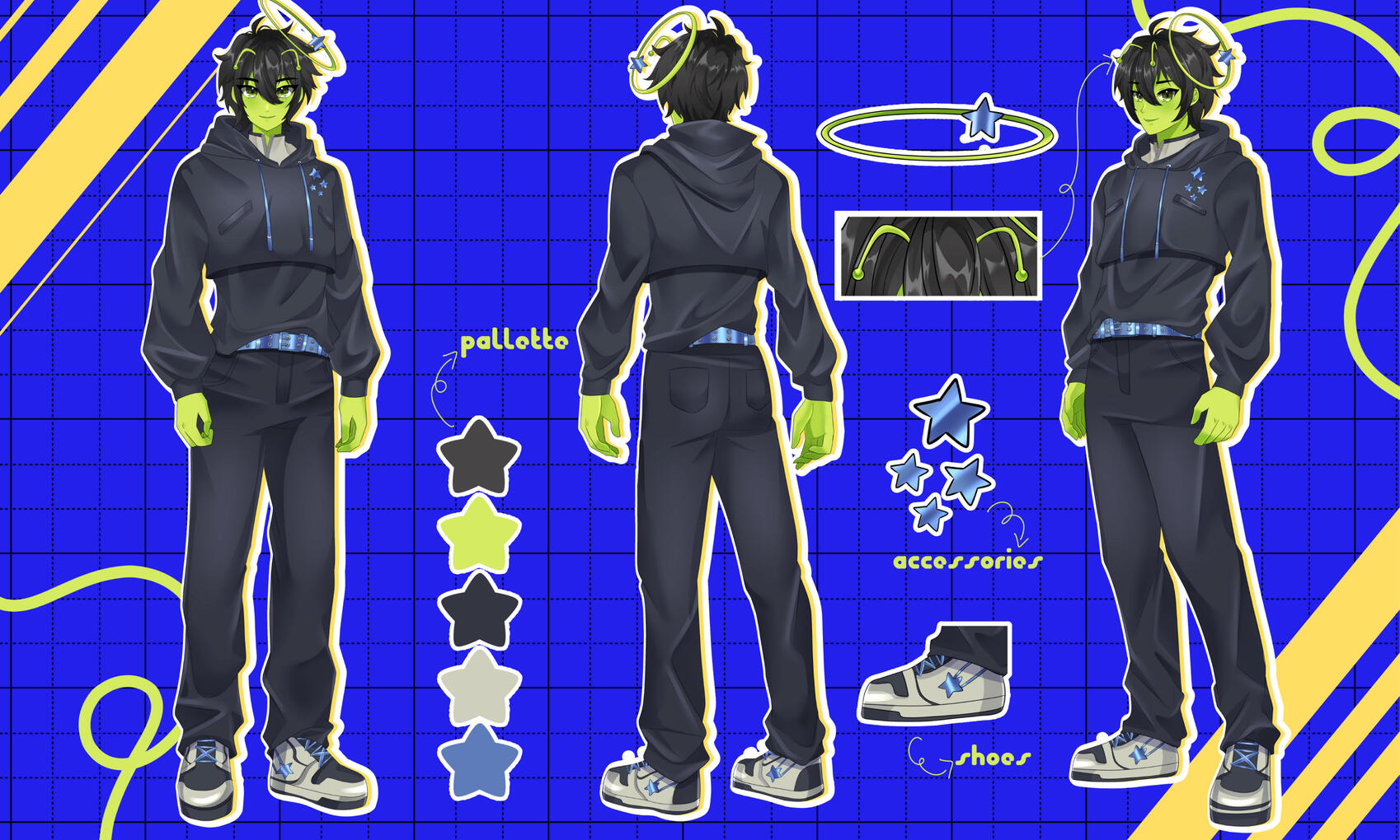 Character Reference Sheet - Vertex