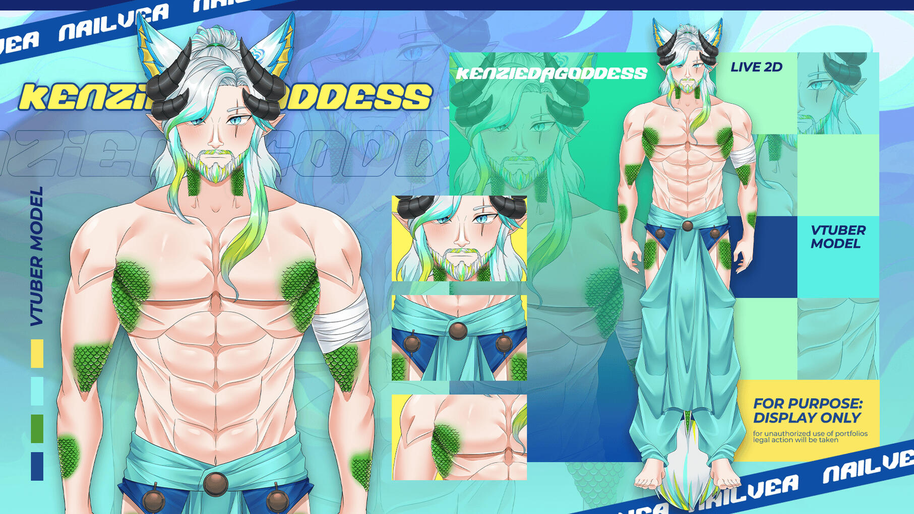 VTuber Fullbody High Detailing - KenziedaGoddess