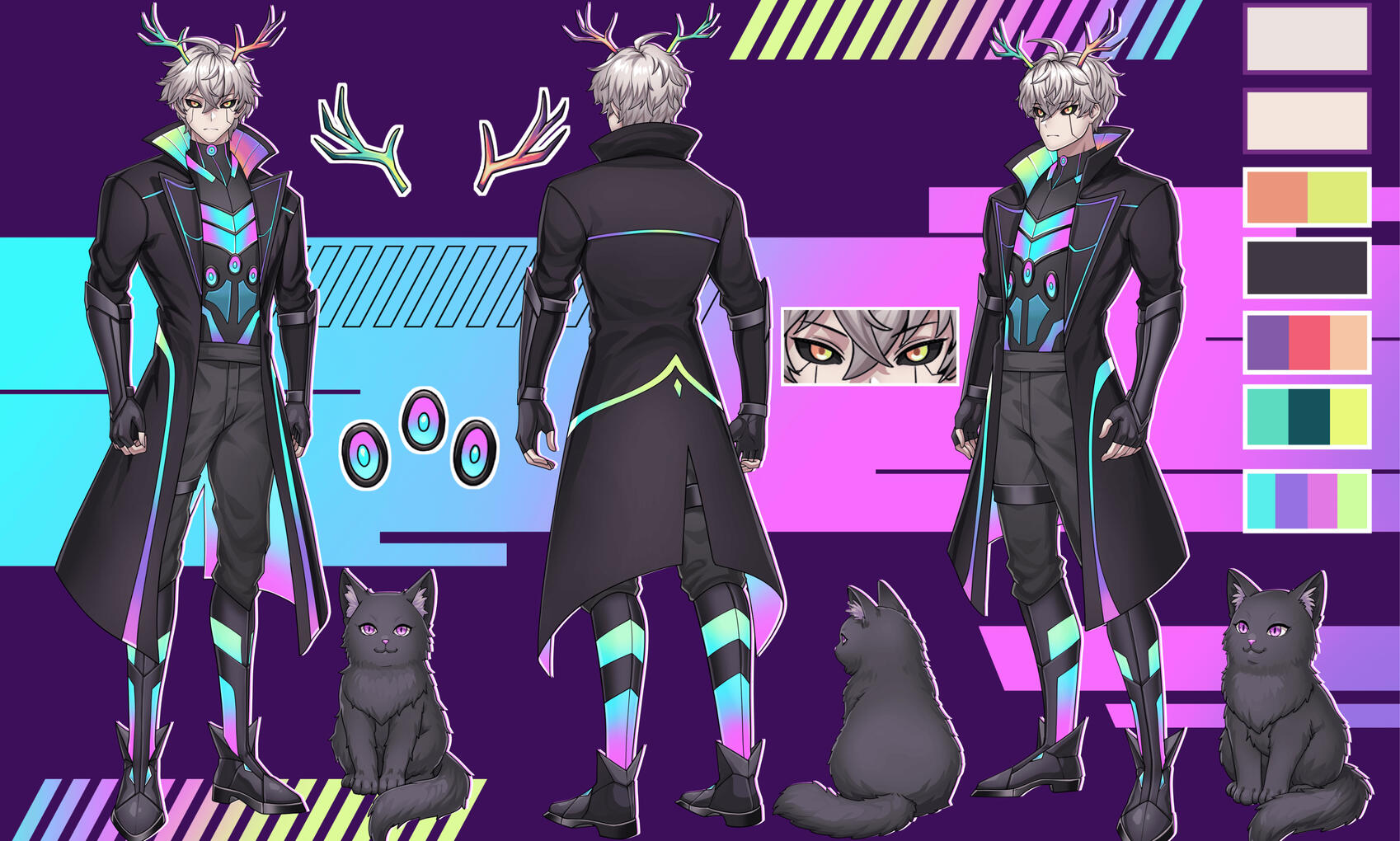 Character Reference Sheet - Cyberflux